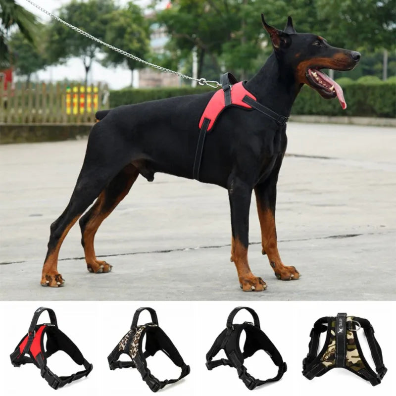 Adjustable Dog Harness Pet Large Dog Walk Out Harness Vest Collar Hand Strap for Small Medium Large Dogs Pets Supplies
