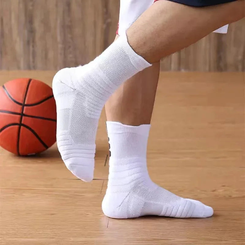 Amaz ..ing !3Pairs Anti-slip Football Socks Men Women Cotton Sock Short Long Tube Soccer Basketball Sport Socks Breathable Deodorous Socks