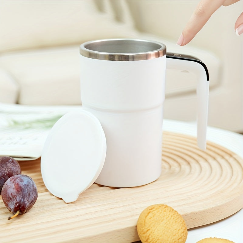 Amaz..ing 1 Auto Stirring Cup, Rechargeable Automatic Magnetic, Leakproof Automatic Mixing Cup for Milk/Cocoa in Office/Kitchen/Travel 