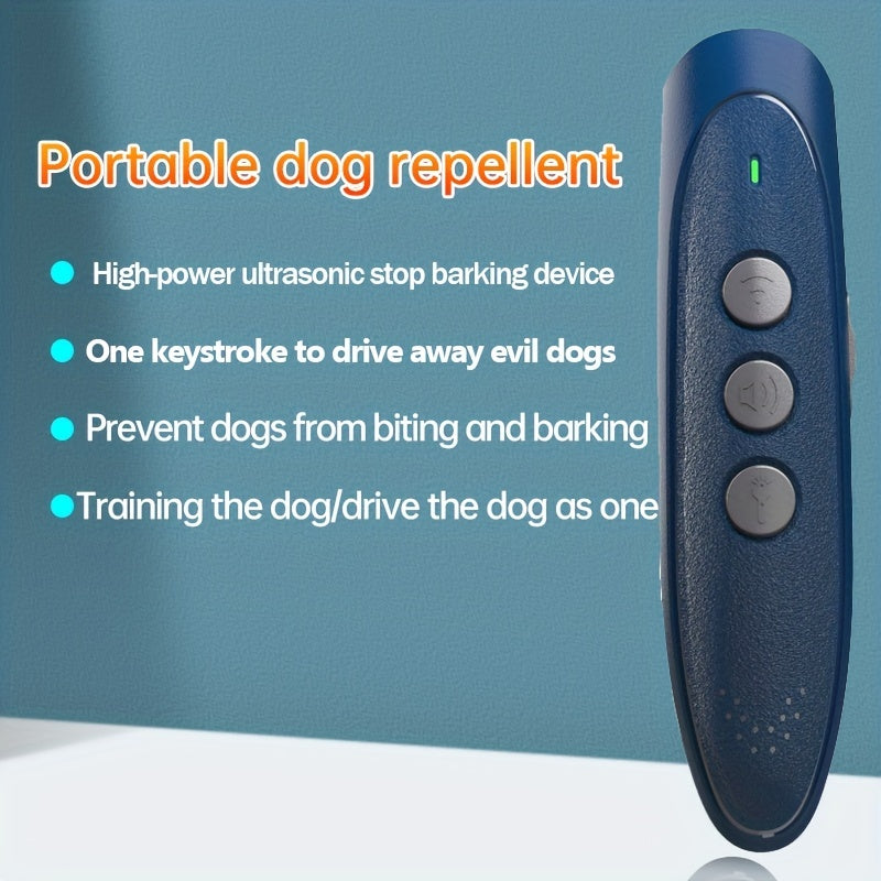 Amazing 1pc Ultrasonic Anti Bark Device, Portable Dog Training Device, Dog Repellent Anti Bark Equipment 