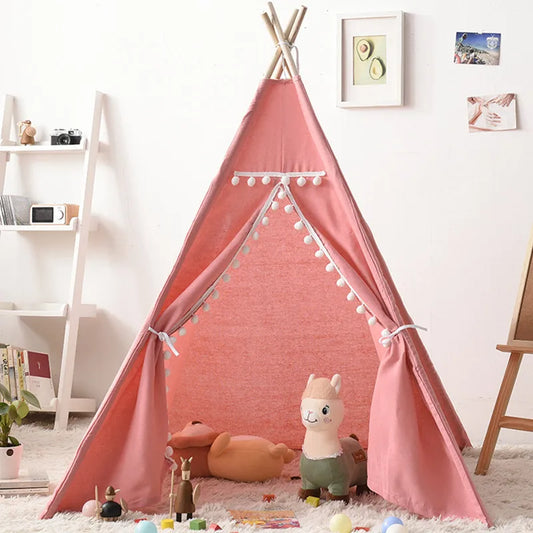 1.35/1.6m Portable Children Tipi Tents Teepee Tent For Kid Play House Wigwam for Children Tipi Infantil Kid Tent Girl play room