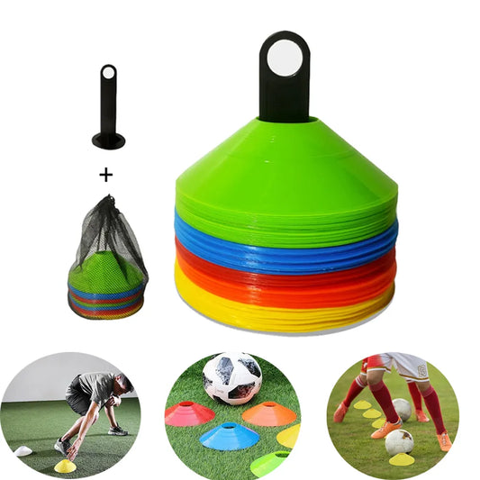 Amazing 10pcs Cone Set Football Training Equipment for Kid Pro Disc Cones Agility Exercise Obstacles Avoiding Sport Training Accessories