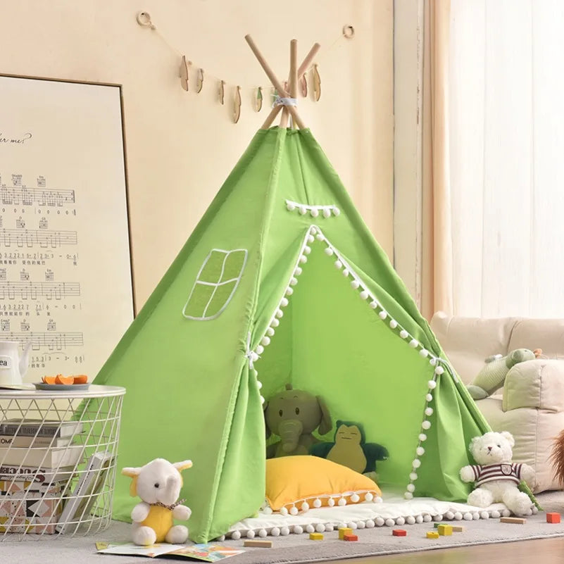 Amazing 1.35/1.6m Portable Children Tipi Tents Teepee Tent For Kid Play House Wigwam for Children Tipi Infantil Kid Tent Girl play room