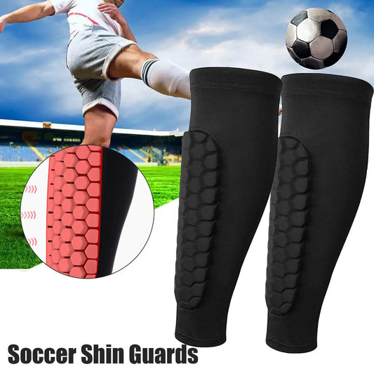 1pc Honeycomb Soccer Shin Guards Football Shields Sports Legging Shinguards Leg Sleeves Protective Gear Shank Protector