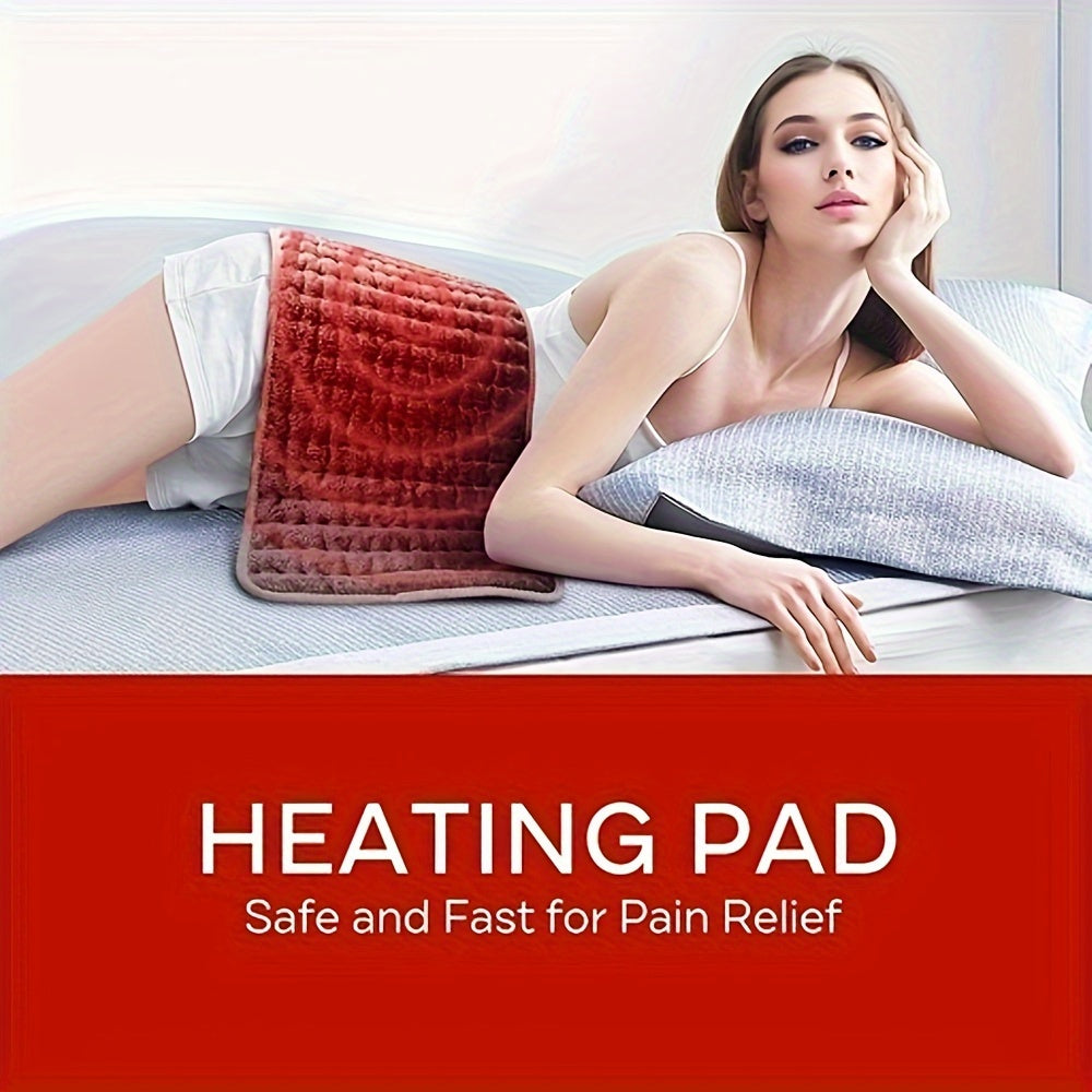 A Heating Pad with 6 Adjustable Temperature Settings and 4 Timer Settings for Waist, Back, Neck and Shoulders, Auto Shut-Off, Machine Washable, Ideal Gift for Women, Men, Moms and Dads 